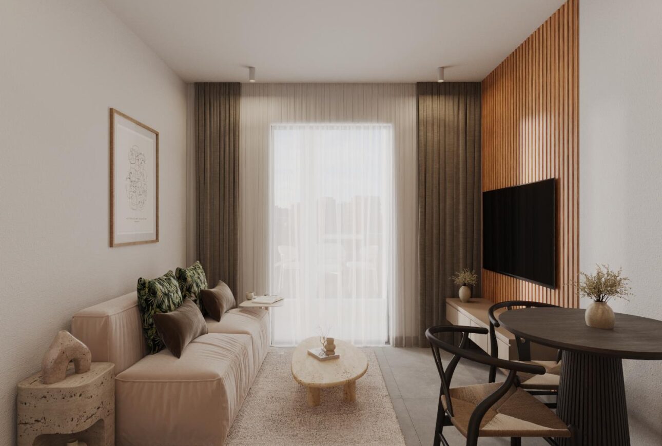 Trinity apartment living space